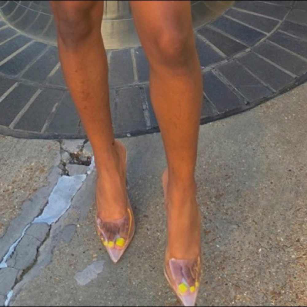 Clear Pointed Heels